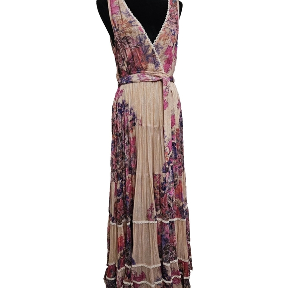 Lea Hemant and Nandita Floral Multicolor Maxi Dress-Size Medium - Picture 10 of 12